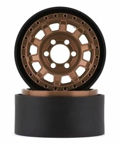 Vanquish Products KMC KM236 Tank 1.9" Beadlock Crawler Wheels (Bronze) (2)