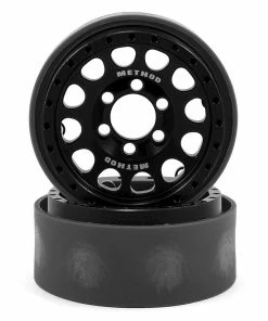 Vanquish Products Method 105 1.9" Beadlock Crawler Wheels (Black/Silver) (2)