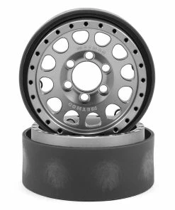 Vanquish Products Method 105 1.9" Beadlock Crawler Wheels (Silver/Black) (2)