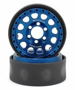 Vanquish Products Method 105 1.9" Beadlock Crawler Wheels (Blue/Silver) (2)