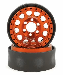 Vanquish Products Method 105 1.9" Beadlock Crawler Wheels (Orange/Black) (2)