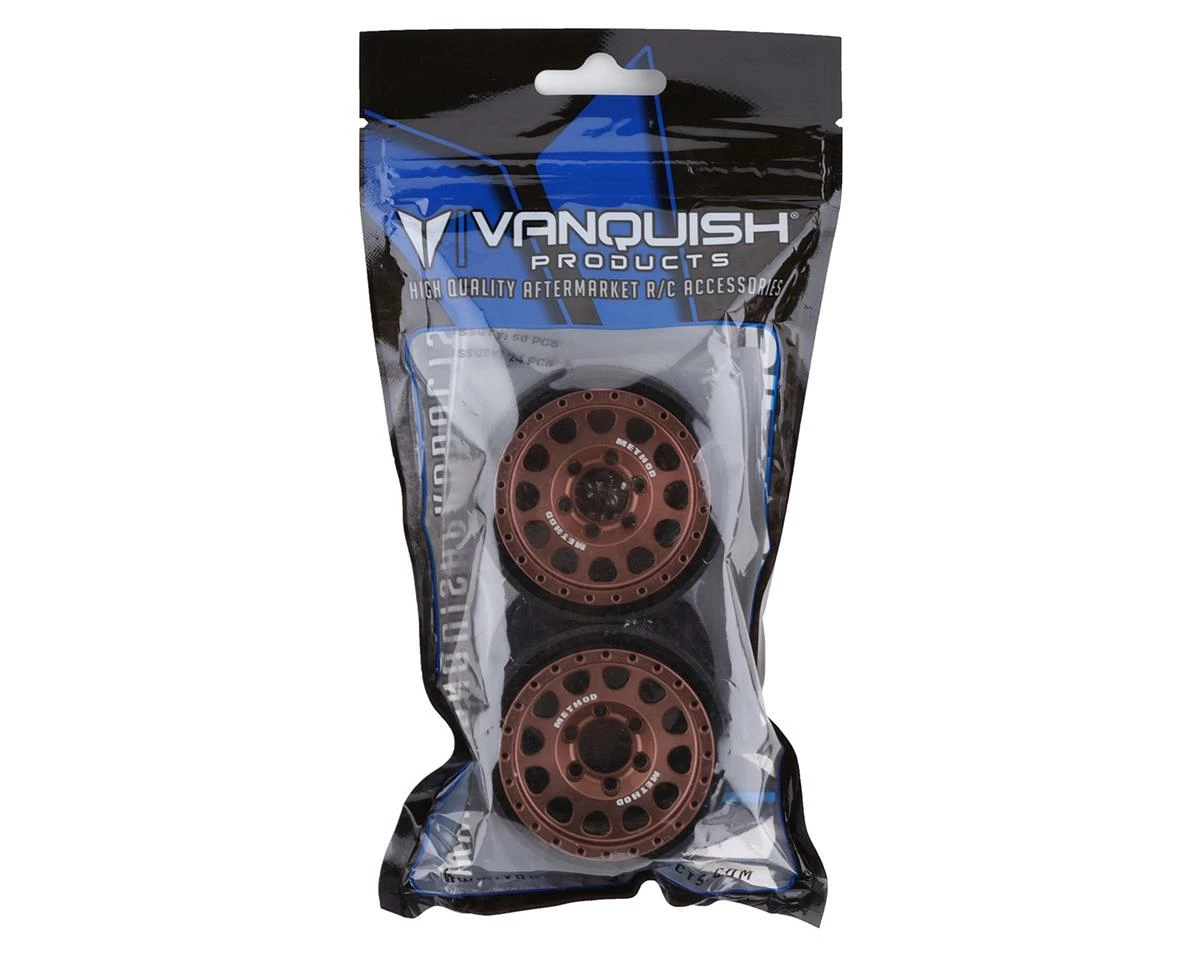 Vanquish Products Method 105 1.9" Beadlock Crawler Wheels (2) (Bronze) - Image 4