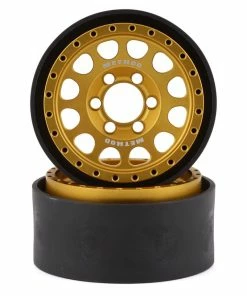 Vanquish Products Method 105 1.9" Beadlock Crawler Wheels (Gold) (2)