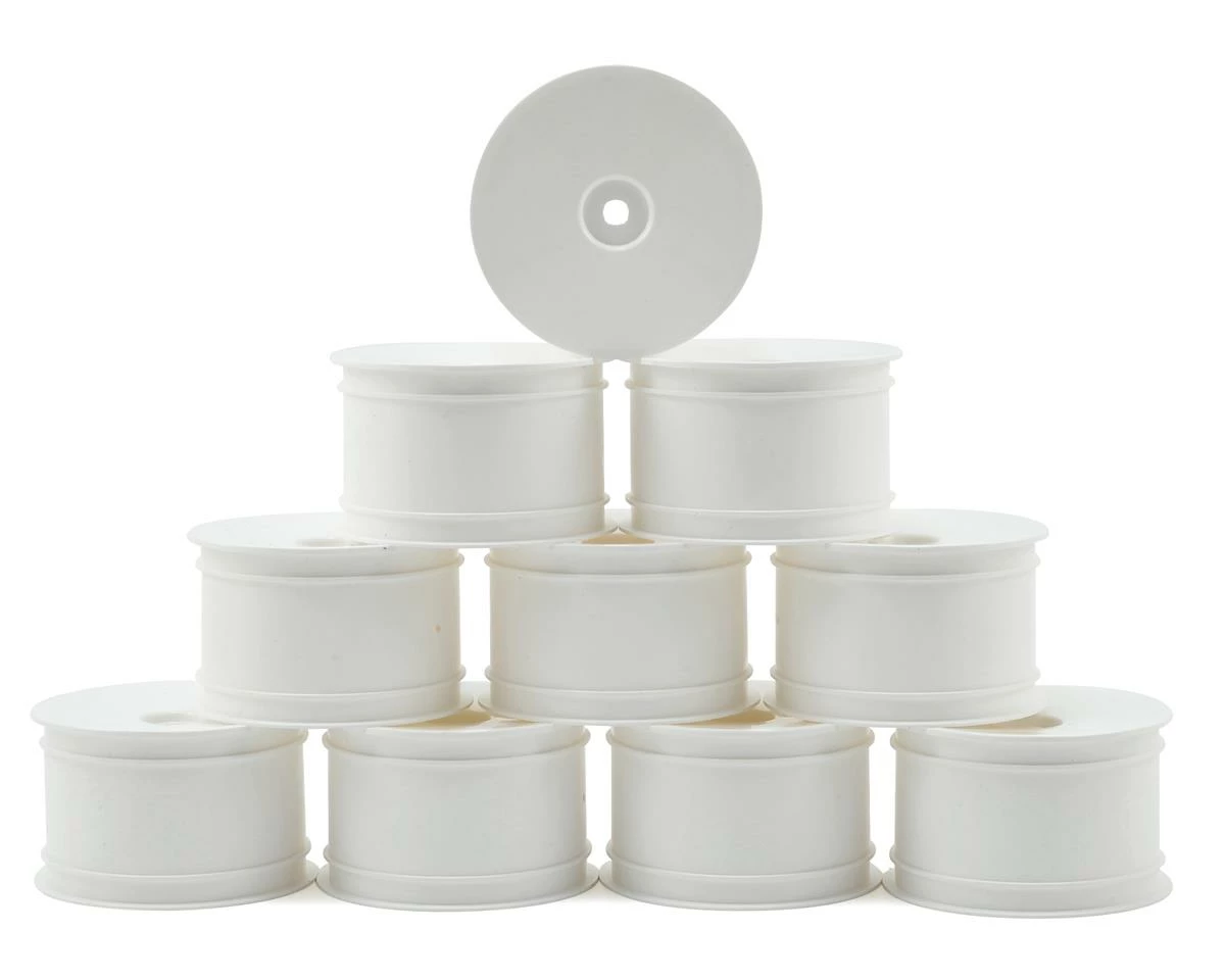 Xray 12mm Hex V2 "Aerodisk" 1/10 Rear Buggy Wheels (White) (10) (XB2/XB4)