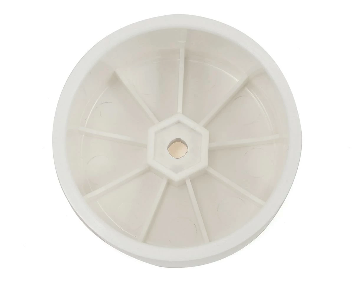 Xray 12mm Hex V2 "Aerodisk" 1/10 Rear Buggy Wheels (White) (10) (XB2/XB4) - Image 2