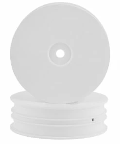 Xray Slim "Aerodisk" 2WD Front Buggy Wheels (White) (2) (XB2) W/12mm Hex