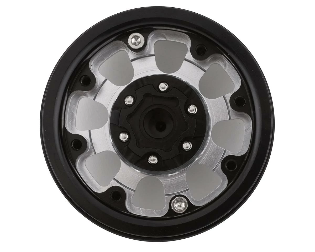 YEAH RACING 1.9" Aluminum 8-Spoke Beadlock Wheels W/12mm Hex (Silver) (2) - Image 2