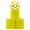 Yokomo 1/12 Pan Car Rear Wheel Set (4) (Yellow)