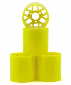 Yokomo 1/12 Pan Car Rear Wheel Set (4) (Yellow)