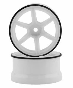 Yokomo 12mm Hex Racing Performer High Traction RWD Drift Wheels (White) (2) (6mm Offset)