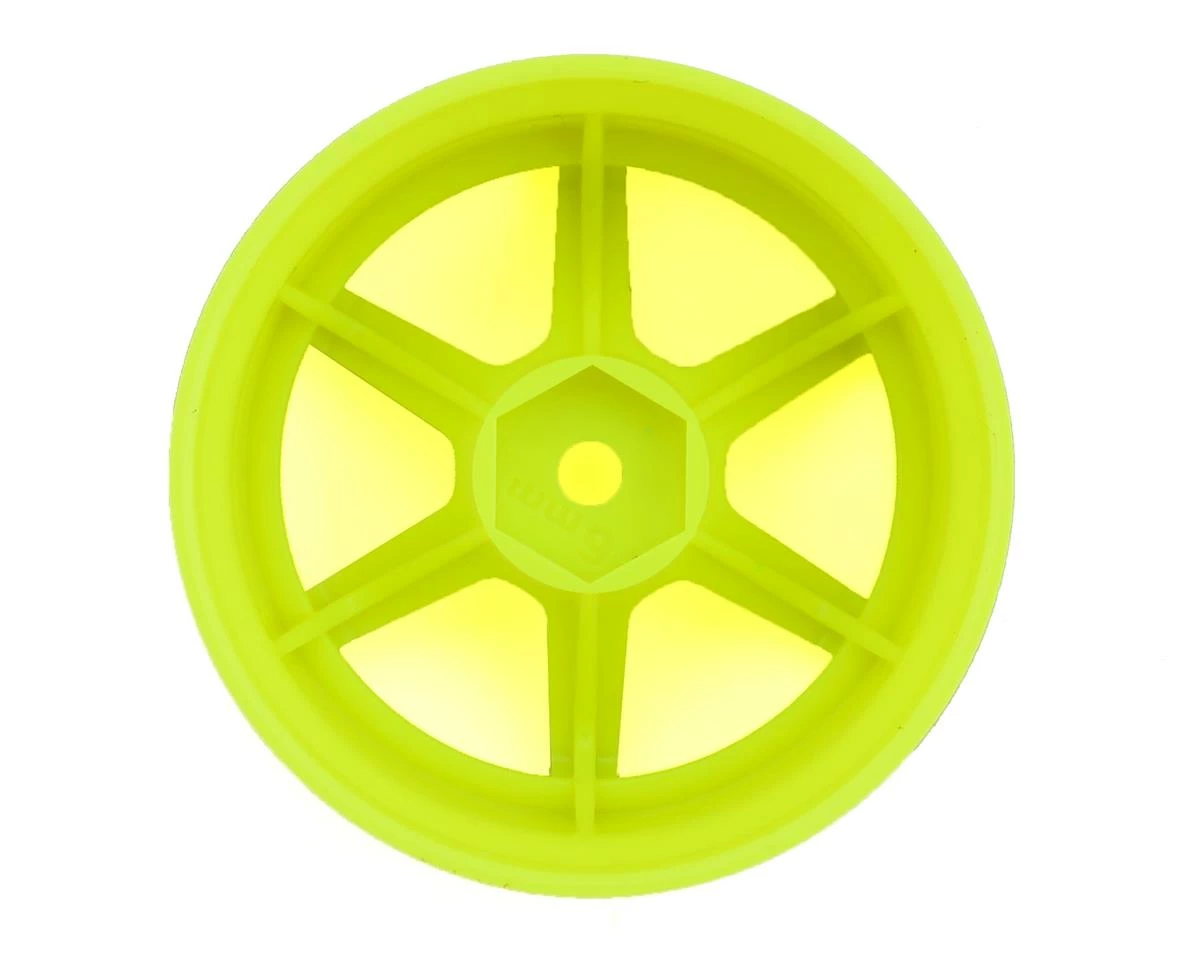 Yokomo 12mm Hex Racing Performer High Traction RWD Drift Wheels (Yellow) (2) (6mm Offset) - Image 2