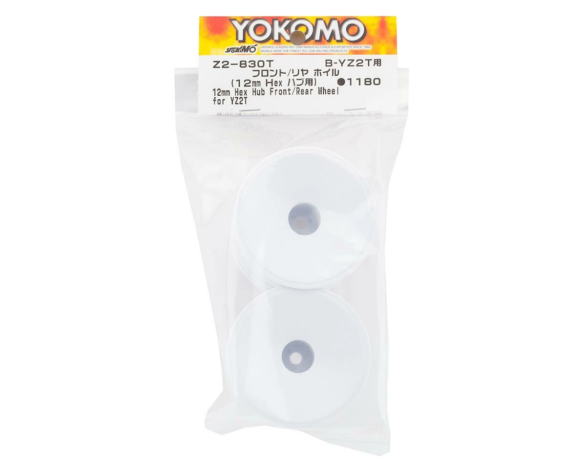 Yokomo 12mm Hex YZ-2T 2.2" 1/10 Stadium Truck Wheels (White) (2) - Image 3